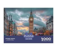 Londres Cityscape con Puzzle 1000 Piezas Entretenimiento Creativo Regalo Diversión Obra De Arte Rompecabezas Desafiante Noches De Juegos para Adultos Y Niños 52x38cm/1000pcs