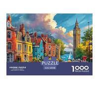 Londres Cityscape con Puzzle 1000 Piezas para Entretenimiento Creativo Regalo Diversión Obra De Arte Rompecabezas Juguetes Desafiantes Adultos Y Niños A Partir De 12 Años 52x38cm/1000pcs