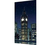 Londres Diamond Painting Kit Completo, 5D Diamond Painting Big Ben Pintura Diamante Adultos, DIY Strass Bordado de Punto de Cruz Puzzle Pintura Diamante pour Decoración Pared Hogar 40x80cm b0-lz1