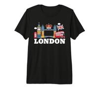 Londres Gift Men Mujeres Londres Hooligan Ultras LND UK Camiseta Premium