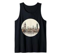 Londres Inglaterra | Gráfico Souvenir Tourist London City Camiseta sin Mangas
