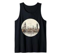 Londres Inglaterra | Gráfico Souvenir Tourist London City Camiseta sin Mangas