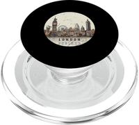 Londres Inglaterra | Gráfico Souvenir Tourist London City PopSockets PopGrip para MagSafe