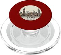 Londres Inglaterra | Gráfico Souvenir Tourist London City PopSockets PopGrip para MagSafe