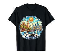 Londres, Inglaterra, Reino Unido, Postal Vintage Camiseta