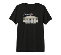 Londres, Museo Británico, Dibujo a Mano, Inglaterra Camiseta Premium