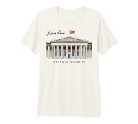 Londres, Museo Británico, Dibujo a Mano, Inglaterra Camiseta Premium