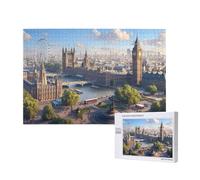 Londres Puzzle 300 Piezas,Grande Rompecabezas Adultos de Madera,DIY Paisaje Puzzles Juegos Divertidos/Relajantes/Desafiantes para Adultos y Principiantes,como Regalo para Amigos y Seres Queridos M-76