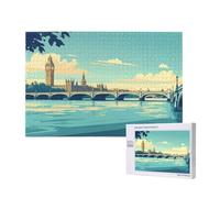 Londres Puzzle 6000 Piezas,Grande Rompecabezas Adultos de Madera,DIY Puente Puzzles Juegos Divertidos/Relajantes/Desafiantes para Adultos y Principiantes,Como Regalo para Amigos y Seres Queridos M-981