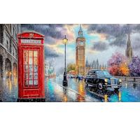 Londres Puzzle Imposible,desafío para Adultos Entretenimiento Creativo 1000 Piezas Obra de Arte de Juego de para Adultos y Niños Mayores de 12 años 75x50cm/1000pcs