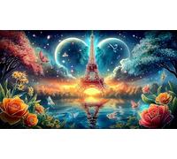 Londres Puzzle Imposible,desafío para Adultos Entretenimiento Creativo 1000 Piezas Obra de Arte de Juego de para Adultos y niños 38x26cm/1000pcs