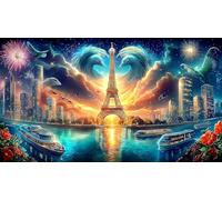 Londres Puzzles Imposible,desafío for Adults Entretenimiento Creativo 1000 Piezas Obra de Arte de Juego de para Adultos y Niños Mayores de 12 años 38x52cm/1000pcs