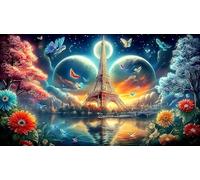 Londres Puzzles Imposible,desafío para Adultos Entretenimiento Creativo 1000 Piezas Obra de Arte de Juego de para Adultos y niños 75x50cm/1000pcs