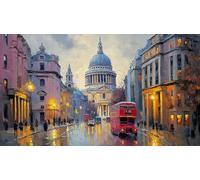 Londres Rompecabezas Imposible,desafío para Adultos Entretenimiento Creativo 1000 Piezas Obra de Arte de Juego de para Adultos y Niños Mayores de 12 años 75x50cm/1000pcs