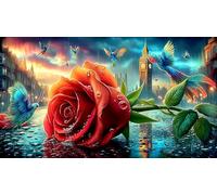 Londres Rompecabezas Imposible,desafío para Adultos Entretenimiento Creativo 1000 Piezas Obra de Arte de Juego de para Adultos y Niños Mayores de 12 años 75x50cm/1000pcs