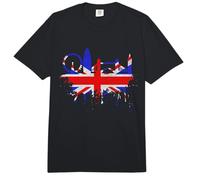 Londres Skyline England Love Union Jack Bandera del Reino Comfort Colors Adult Heavyweight T-Shirt