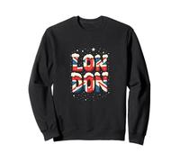 Londres Snowy Christmas UK Flag Style Sudadera