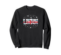 Londres Snowy Christmas UK Flag Style Sudadera
