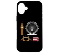 Londres Souvenir Vintage London Sights For London with Love Carcasa para iPhone 16 Plus