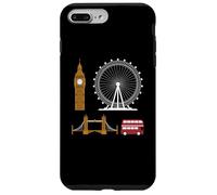 Londres Souvenir Vintage London Sights For London with Love Carcasa para iPhone 7 Plus/8 Plus