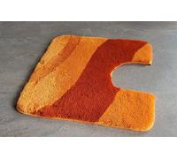 Londres Zanahoria Naranja Alfombra de Wc Con Corte 55x55cm. Altura la Pila: 25mm