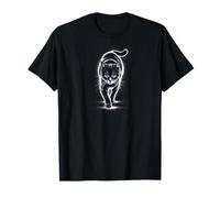 Lone Cat Kitty Fur Pet Lovers Art Camiseta