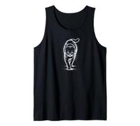 Lone Cat Kitty Fur Pet Lovers Art Camiseta sin Mangas