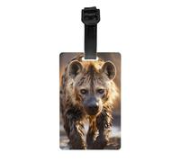 Lone Hyena - Colgador para etiquetas de equipaje que protege la privacidad y es imprescindible para viajes y es duradero