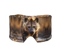 Lone Hyena - Mascarilla para dormir ajustable y orejeras, diadema de sueño lateral unisex (68,1 x 10,9 cm), manta de confort para interiores y exteriores, viajes, yoga