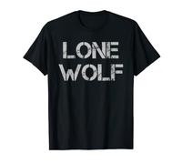 Lone Wolf Sigma Hombre Vintage Líder De La Pack Self Reliant Camiseta