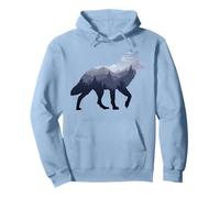 Lone Wolf Survive The Mountain Silhouette Art Edición 2025 Sudadera con Capucha