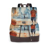 Lonely Basketball Guy - Mochila de viaje para mujer, mochila casual, mochila de cuero estampada para mujer para el trabajo