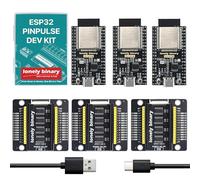 Lonely Binary 3X ESP32 IPEX Gold Edition con antena externa para señal WiFi fuerte, con placa de desarrollo Bluetooth PinPulse Shield WiFi compatible con Arduino IDE, C++, MicroPython