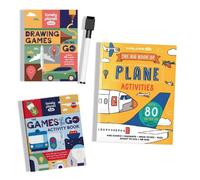 Lonely Planet Kids Activities on the Go Books & Box Set Bundle: Plane Themed Games & Challenges | Brain Teasers & Puzzles | Awesome Drawing Tasks & Pencil to Paper Fun
