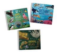 Lonely Planet Kids Creature Atlas Bundle: Meet Amazing Animals Around the World on Land & in the Ocean | Discover Our Planet's Most Incredible Birds | Facts & Maps Inside