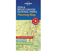 Lonely Planet Zion & Bryce Canyon National Parks Planning Map [Idioma Inglés]