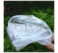 Lonera Transparente Impermeable a sábana de Lona para Acampar al Aire Libre PVC Lonas plástico Cubierta la lámina Tierra 450 g/m² - 0.35 mm Espesor Prueba Viento Transparente 0.6 * 3m