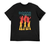 Lonesome Mamma Mia Donna and The Dynamos 70s Inspired DMN - Camiseta para hombre, Negro, XL