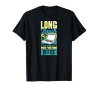 Long Beach es mi Trabajo Desde casa, Oficina, California, WFH Remote Camiseta