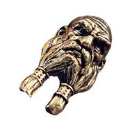 Long Beard Elder Latón Montado en la Pared Portátil Decoración Cultura Espacio Latón Vintage Adornos Colgantes, フリーサイズ