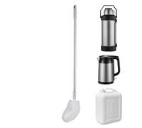 Long Bottle Brush, 27.56 Inch Flexible Head water-jug Cleaner, Stainless Steel Extended Handle Cleaning Brush Tool For 3 And 5 Gallon Bottle Bucket Kitchen Bathroom Sink Home Deep Cleaning Use