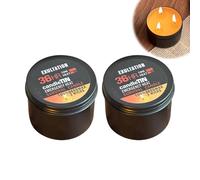 Long Burning Emergency Survival Candles, 36 Hours Long Burning Survival Candles Soy Wax Candle for Power Outages Surviva-l Outdoor 3-Wick Lamp for Hiking, Camping, Winter Storm (2pcs)