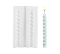 Long Candle Mold Silicone Twisted Reusable Easy Release Craft Mold