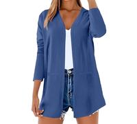 Long Cardigans for Women V Neck Open Front Trendy Lightweight Linen 2025 Summer Casual Sweaters with Pockets