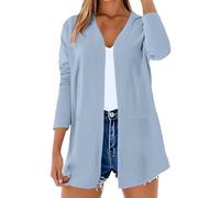 Long Cardigans for Women V Neck Open Front Trendy Lightweight Linen 2025 Summer Casual Sweaters with Pockets