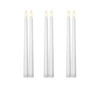 Long Christmas LED Candle Flameless Pointed Candle Light Battery Powered Church Flickering Candle L