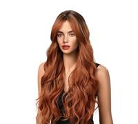 Long Curly Wig, Middle Part Wig, High Temperature Fiber Wave, Breathable Full Head, Synthetic Lace Front Hairpiece for Cosplay, Parties, Indoor, Weddings, Role Playing, 63.5cm