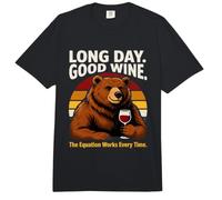 Long Day Good Wine La ecuación Funciona Cada Vez Comfort Colors Adult Heavyweight T-Shirt