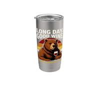Long Day Good Wine La ecuación funciona cada vez Vaso térmico de acero inoxidable de doble pared