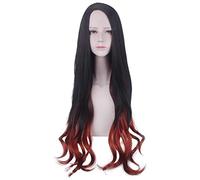Long Demon Slayer Nezuko Kamado Pelucas de Cosplay Kimetsu no Yaiba Pelucas de Cosplay de Pelo Resistentes al Calor + Gorra de Peluca Gratis PL-180 1